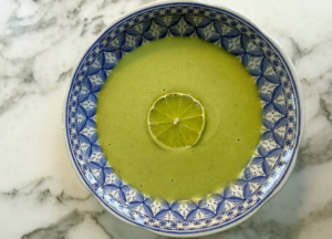 Keto Ginger Turmeric Lime Avocado Soup